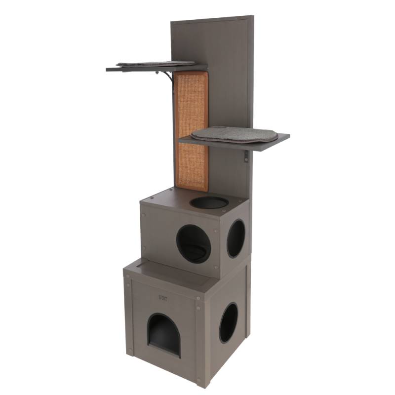 Kerbl Pet ECO-Katzenspielhaus Alex - grau von Kerbl Pet