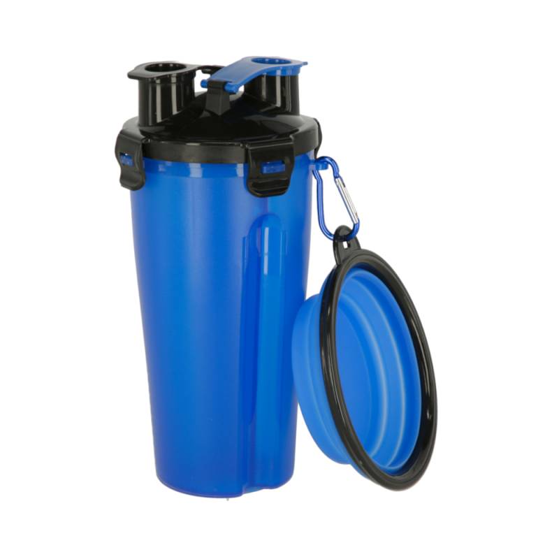 Kerbl Pet Futter- & Wasserbehälter mit Reisenapf - 2 x 350 ml + 250 ml Reisenapf von Kerbl Pet