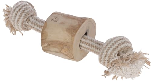 Kerbl Pet Hantel S, Jute/Baumwolle, mit Kaffeeholz, 20 cm Kerbl Pet Hantel S, Jute/Baumwolle, mit Kaffeeholz, 20 cm von Kerbl Pet