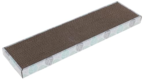 Kerbl Pet Katzenkratzbrett Flat, Aus recycelter Wellpappe, Mit dekorativem Blumendruck, Inklusive Catnip-Beutel, Krallenpflege, Bunt, 46x12x3 cm Kerbl Pet Katzenkratzbrett Flat, Aus recycelter Wellpappe, Mit dekorativem Blumendruck, Inklusive Catnip-Beutel, Krallenpflege, Bunt, 46x12x3 cm von Kerbl Pet