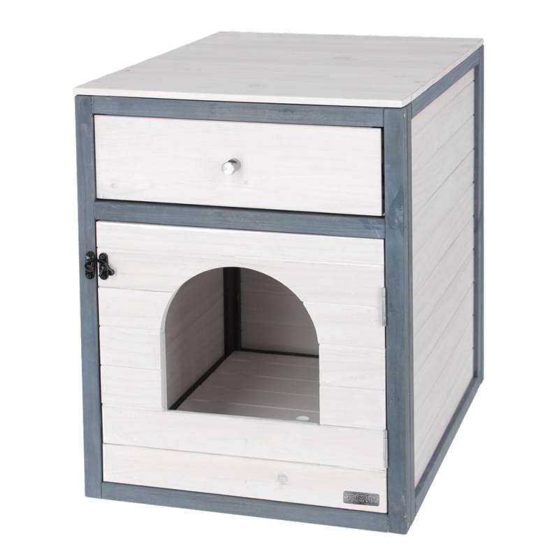 Kerbl Pet Katzenschrank Ida - weiß / grau von Kerbl Pet