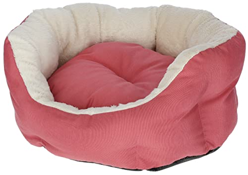 Kerbl Pet Kittenbett, Kuschelbett für Kitten und kleine Katzen, Mit Wendekissen und Anitrutschboden, 45x40x20 cm, Himbeer-Rosa von Kerbl Pet