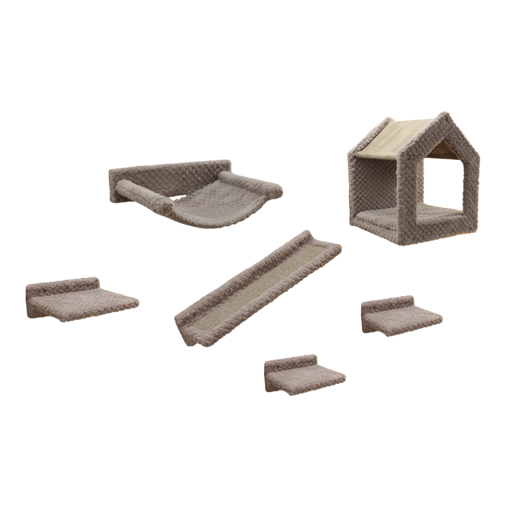 Kerbl Pet Kletterwand Monte Baldo für Katzen - Set aus 6 Teilen Kerbl Pet Kletterwand Monte Baldo für Katzen - Set aus 6 Teilen von Kerbl Pet