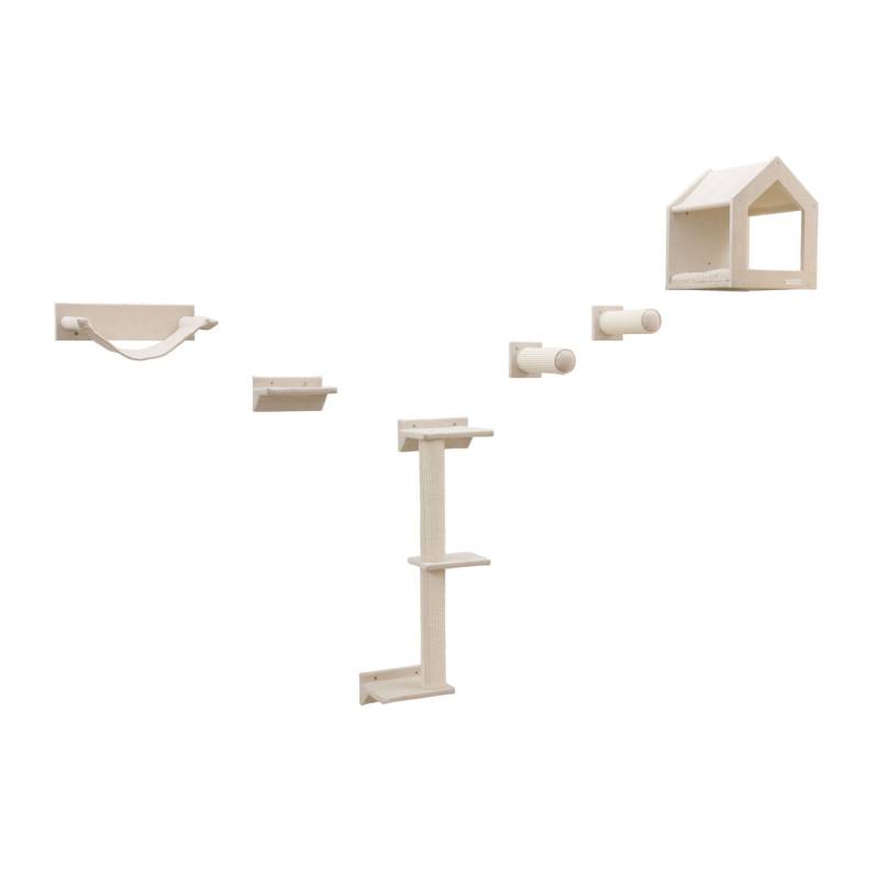 Kerbl Pet Kletterwand Monte Prado für Katzen - 6-teiliges Set von Kerbl Pet