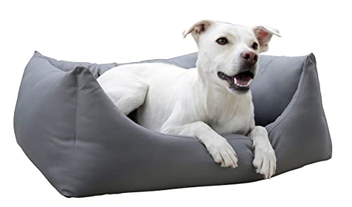 Kerbl Kuschelbett Oxford Place (Farbe grau, L x B x H 110 x 85 x 29 cm, robuster und wasserabweisender Bezug) 80441 von Kerbl Pet