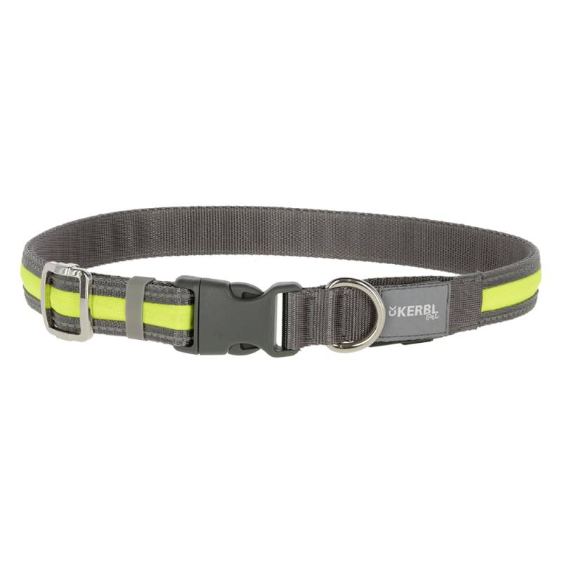 Kerbl Pet Light & Reflex Leuchthalsband - Größe S/M: 35-50 cm Halsumfang, 20 mm breit von Kerbl Pet