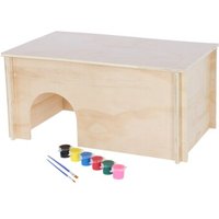 Kerbl Pet Nagerhaus zum Bemalen mit 2 versetzten Ein-/Ausgängen von Kerbl Pet