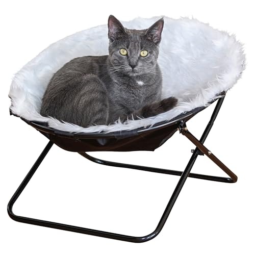 Kerbl Pet Pet Liegemulde Sharon, Kuscheliger Katzenliegeplatz, Mit Plüschbezug, Klappbares Metallgestell, Ø 50cm, Weiß Kerbl Pet Pet Liegemulde Sharon, Kuscheliger Katzenliegeplatz, Mit Plüschbezug, Klappbares Metallgestell, Ø 50cm, Weiß von Kerbl Pet