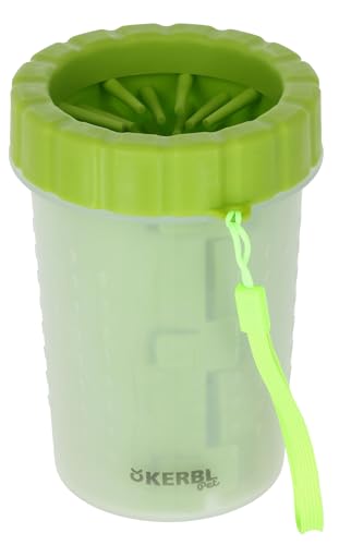 Kerbl Pet Pfotenreiniger, Für Hunde und Katzen, Einfache Reinigung, Ideal für Unterwegs, Kunststoffbehälter mit Befestigungsschlaufe, Grün, 11 cm Kerbl Pet Pfotenreiniger, Für Hunde und Katzen, Einfache Reinigung, Ideal für Unterwegs, Kunststoffbehälter mit Befestigungsschlaufe, Grün, 11 cm von Kerbl Pet