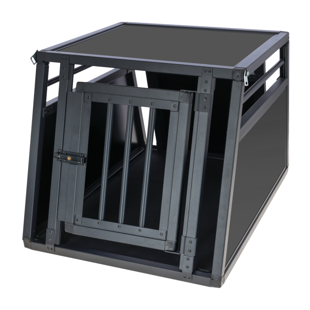 Kerbl Pet Transportbox Vacation aus Alu, graphite - L 77 x B 55 x H 50 cm von Kerbl Pet