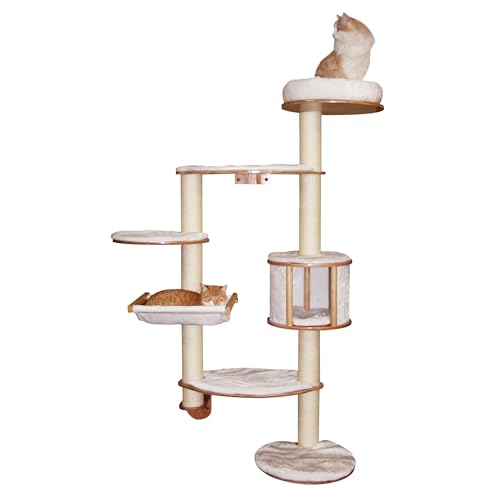 Kerbl Pet Wandkratzbaum Dolomit XL, Katzenkratzbaum, weiß, 70x45x185cm, für mehrere Katzen, platzsparend montierbar, abnehmbare Kissen, Sisalsäulen Kerbl Pet Wandkratzbaum Dolomit XL, Katzenkratzbaum, weiß, 70x45x185cm, für mehrere Katzen, platzsparend montierbar, abnehmbare Kissen, Sisalsäulen von Kerbl Pet