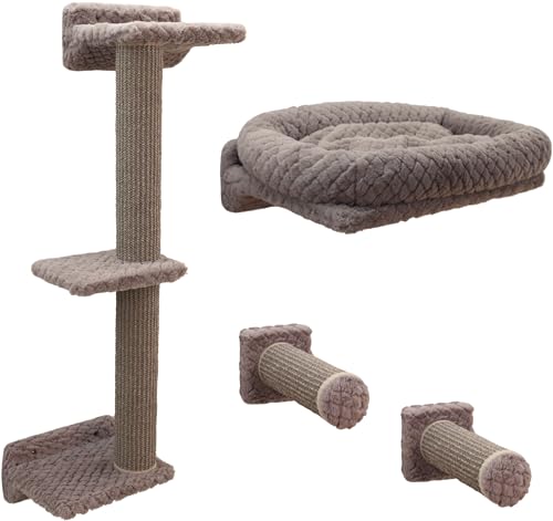 Kerbl Kletterwand Monte Alpi (Farbe Taupe, max. Belastbarkeit 10 kg, 8-Teilig, platzsparend montierbar) 80919 Kerbl Kletterwand Monte Alpi (Farbe Taupe, max. Belastbarkeit 10 kg, 8-Teilig, platzsparend montierbar) 80919 von Kerbl Pet
