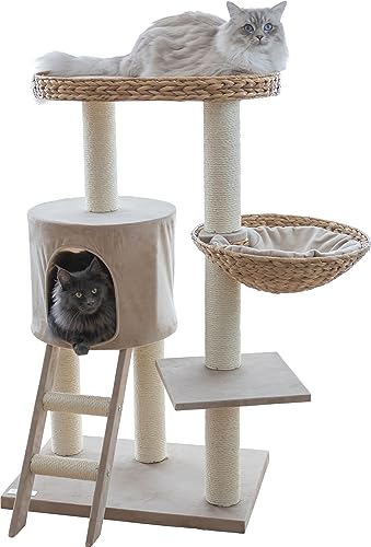 Kerbl Pet Kratzbaum Banana Leaf Waxy, beige, 60x40x103cm Kerbl Pet Kratzbaum Banana Leaf Waxy, beige, 60x40x103cm von Kerbl Pet