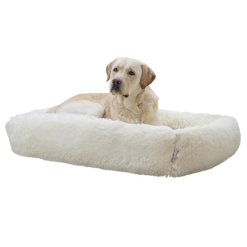 Kuschelbett Fluffy, creme, 80x60cm von Kerbl Pet