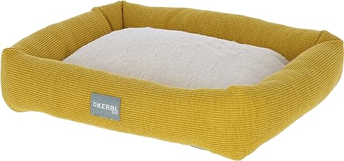 Kuschelbett für Kleintiere, weiß/gelb, 36x32x7cm von Kerbl Pet