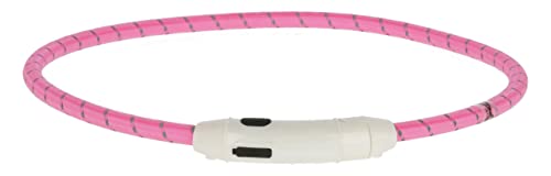 Maxi Safe LED-Halsband, Nylon, Länge 65 cm, pink von Kerbl Pet