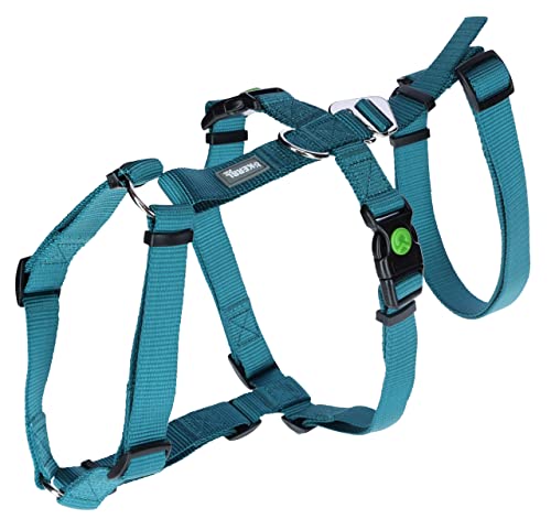 Kerbl Panikgeschirr Miami (Farbe Petrol, Halsumfang 38 - 52 cm, Brustumfang 55 – 74 cm, Bauchumfang 40 – 64 cm, Geschirr) 80043 Kerbl Panikgeschirr Miami (Farbe Petrol, Halsumfang 38 - 52 cm, Brustumfang 55 – 74 cm, Bauchumfang 40 – 64 cm, Geschirr) 80043 von Kerbl Pet