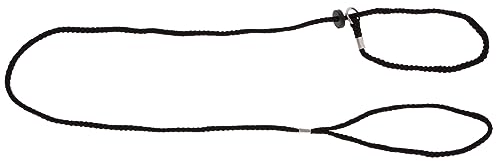 Vorführleine schwarz, Nylon mit Halsung, 6mm x 125cm von Kerbl Pet