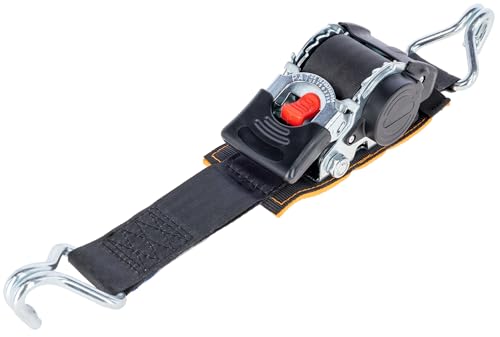 Kerbl Works Automatik Zurrgurt 50mm / 3,0m, mit Polsterung Zurrkraft 750/1500kg, Spitzhake, schwarz von Kerbl Works