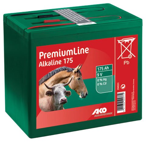 AKO Trockenbatterie Weidezaunbatterie 9 V, 175 Ah von Kerbl