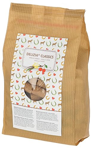 Kerbl Delizia Belohnungswürfel Classic (für Pferde, 1 kg Beutel, Geschmacksrichtung Vanille/Kirsche, mit natürlichem Gehalt an Mineralstoffen, Pferdesnack) 325123 Kerbl Delizia Belohnungswürfel Classic (für Pferde, 1 kg Beutel, Geschmacksrichtung Vanille/Kirsche, mit natürlichem Gehalt an Mineralstoffen, Pferdesnack) 325123 von Kerbl