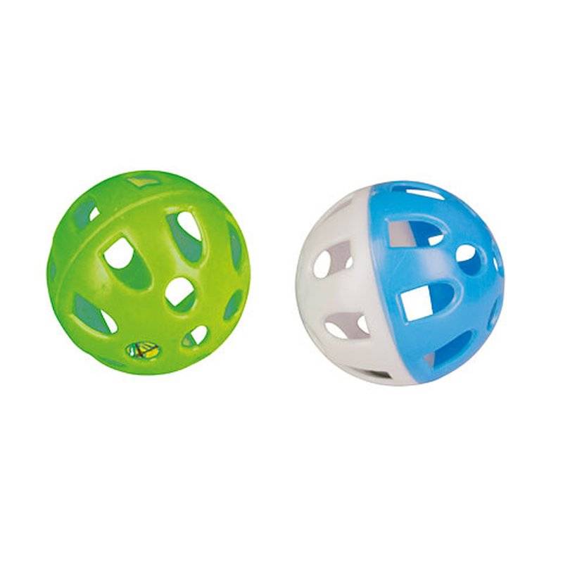 Gitterball mit Glöckchen, 2 Stück, 5 cm von Kerbl