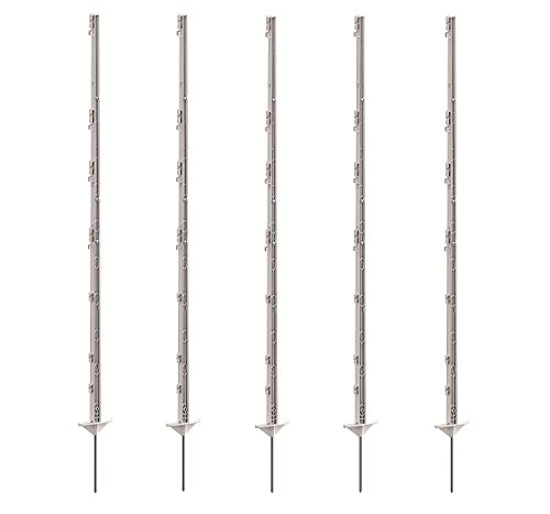 Growi Weidezaunpfahl Kunststoff 156 cm weiß 40 Stück von Kerbl