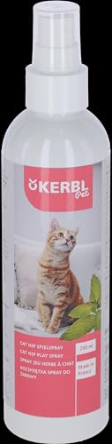 KERBL Baldrian Spray (200 ml, für Katzen, natürliche Extrakte, für Decken/Spielzeuge/Kratzbäume, wirkt stimulierend und Spielanregend, Einfache Anwendung) 80087 von Kerbl