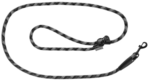 KERBL Führleine Fitty – 200 cm, Grau (Länge 200 cm, Breite 20 mm, verstellbar von 105 – 200 cm, rundes Taumaterial, Hundeleine) 85759 von Kerbl
