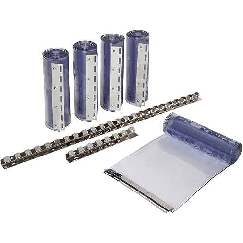 KERBL Streifenvorhang-Set (2x PVC Streifen Maße 30x225 cm, Sträke 3 mm, für Ställe / Paddocks / Hallen, Vorhang transparent, PVT, gegen Zugluft im Stall) 291162 von Kerbl