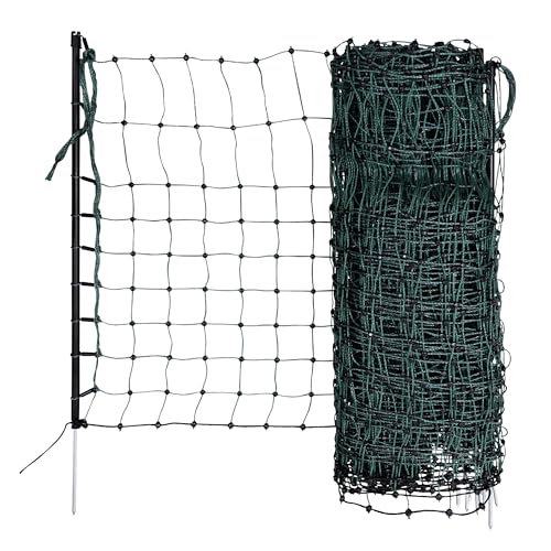 Kerbl 292222 Kaninchennetz 50 m, 65 cm Doppelspitze, grün von Kerbl Pet