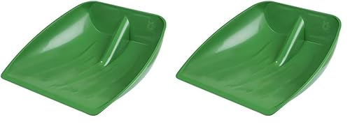 Kerbl 29665 Schnee-und Getreideschaufel, Kunststoff, ohne Stoßkante (Packung mit 2) von Kerbl