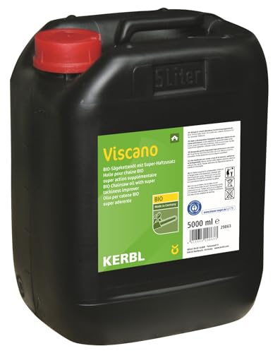 KERBL Bio-Sägekettenöl Viscano (Inhalt 5 Liter, umweltfreundlich, zur Schmierung von Kettensägen, Öl für Motorsägen, biologisch abbaubar) 29863 KERBL Bio-Sägekettenöl Viscano (Inhalt 5 Liter, umweltfreundlich, zur Schmierung von Kettensägen, Öl für Motorsägen, biologisch abbaubar) 29863 von Kerbl