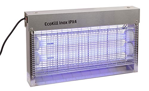 Kerbl 299935 Elektrische Fliegenvernichter EcoKill Inox, IP X 4, 2 x 15 W, 250 ml (1er Pack) von Kerbl