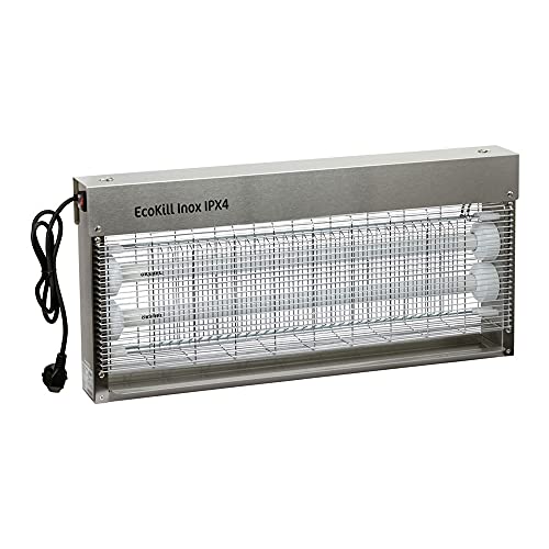 Kerbl 299936 Elektrische Fliegenvernichter Ecokill, Inox IP X 4, 2 x 20 W, 1 Stück (1er Pack) von Kerbl