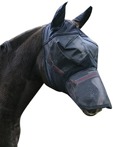 Kerbl 321273 Fliegenschutzmaske Pony, inklusiv Nasenrücken- und Ohren Schutz von Kerbl