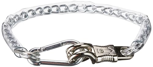 Kerbl 321415 Anbindekette mit PVC-Überzug 70 cm, Panikhaken und Karab. von Kerbl