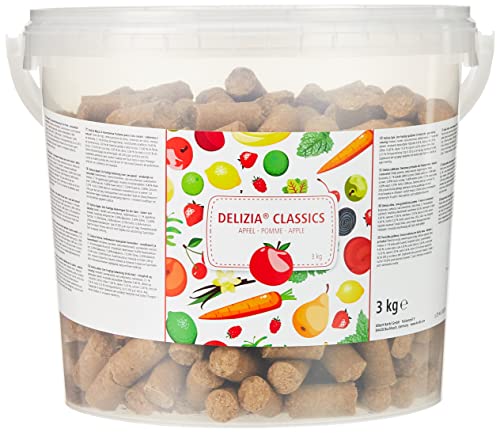 Kerbl Delizia Belohnungswürfel Classic (für Pferde, 3 kg Eimer, Geschmacksrichtung Apfel, mit natürlichem Gehalt an Mineralstoffen, Pferdesnack) 325008, orange Kerbl Delizia Belohnungswürfel Classic (für Pferde, 3 kg Eimer, Geschmacksrichtung Apfel, mit natürlichem Gehalt an Mineralstoffen, Pferdesnack) 325008, orange von Kerbl