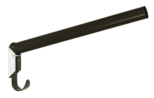 Kerbl 32845 Sattelhalter, klappbar, rund, integrierter Trensenhalter, schwarz, 1 Stück (1er Pack) von Kerbl