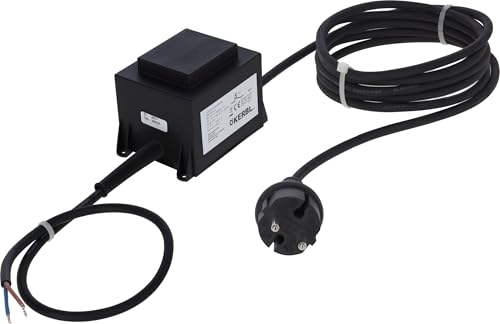 Kerbl Transformator für Beckenheizung – 230 V / 24 V / 200 W (Abmessung 25,5 x 12 x 14 cm, Gewicht 3,8 kg, Schwarz, Kunststoff) 223141 von Kerbl
