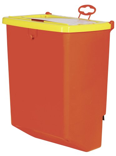 Kerbl 74104 Futterautomat für Kaninchen Kunststoff / Metall, 1 Fressplatz, 2500 ml, Gelb, Orange von Kerbl Pet