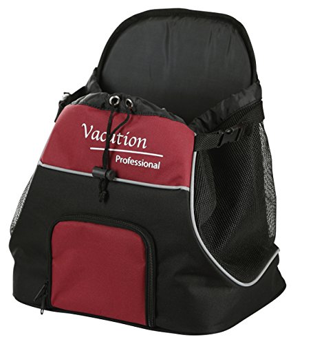 Kerbl 80589 Fronttragetasche Vacation, 31 x 24 x 38 cm, schwarz/rot von Kerbl