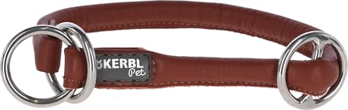 Kerbl Pet 81096 Rundleder-Halsband Roma mit Stopper, Braun (cognac), 55 cm, 8 mm, 50 ml (1er Pack) von Kerbl Pet