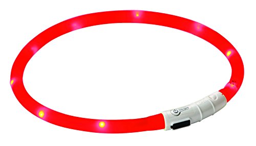 Kerbl 81191 Maxi Safe Led-Halsband, rot, Länge 55 cm von Kerbl Pet