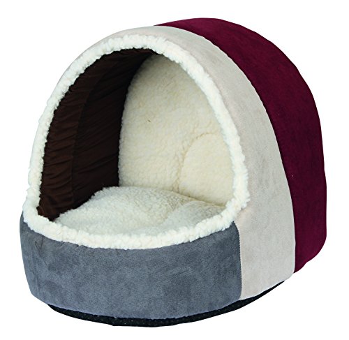 Kerbl 81271 Kuschelhöhle Amelie, 35 x 33 x 32 cm, bordeauxrot/anthrazit von Kerbl