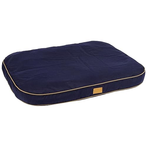 Kerbl Pet 81312 Liegekissen Jerome, 60 x 40 x 6 cm, navy-cognac von Kerbl Pet
