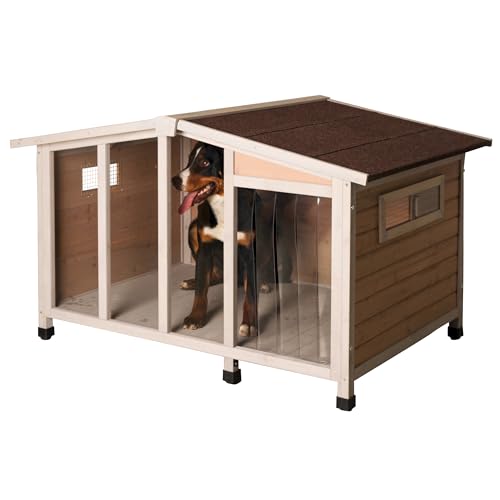 Kerbl 81334 Hundehütte Overview mit Glasfront, 134 x 92 x 82 cm von Kerbl Pet