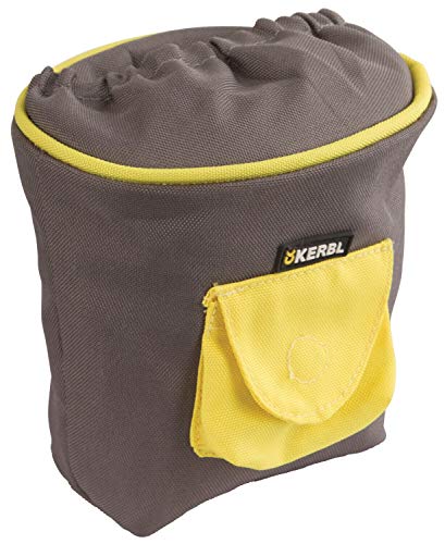 Kerbl Pet 81449 Futtertasche PRO, 14 x 11 x 14 cm, grau/gelb von Kerbl Pet