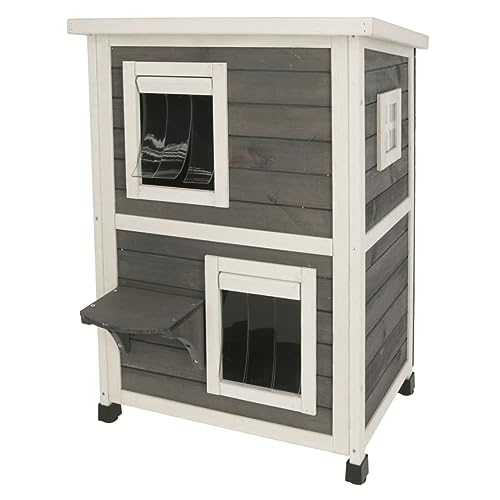 Kerbl Katzenhaus Family (L x B x H 57 x 55 x 80 cm, mit Bitumenüberdachung, zwei getrennte Etagen) 81639 Kerbl Katzenhaus Family (L x B x H 57 x 55 x 80 cm, mit Bitumenüberdachung, zwei getrennte Etagen) 81639 von Kerbl Pet