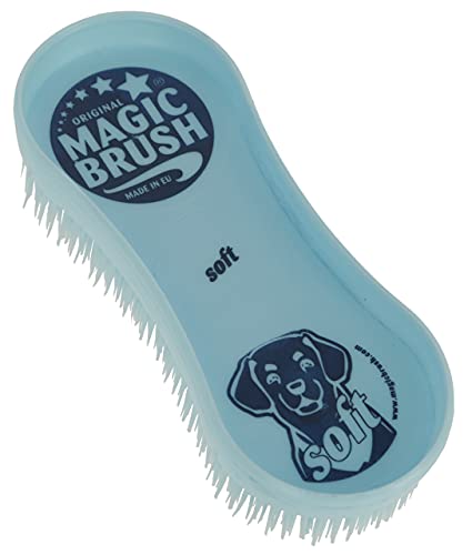 Kerbl MagicBrush Bürste (Soft für Hunde, für besonders Sensible Hunde, Pflege und Reinigung, Waschbar bei 60 Grad, Hundebürste, Kamm, blau) 81954 Kerbl MagicBrush Bürste (Soft für Hunde, für besonders Sensible Hunde, Pflege und Reinigung, Waschbar bei 60 Grad, Hundebürste, Kamm, blau) 81954 von Kerbl